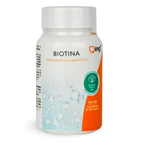 Biotina 1000 mcg 120 tabletas 300 mg c/u Qina ntl