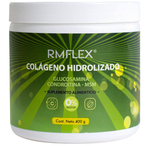 Colágeno hidrolizado, Glucosamina, Condroitina, MSM 400 g Rmflex