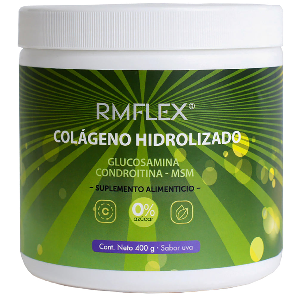 Colágeno hidrolizado, Glucosamina, Condroitina, MSM 400 g Rmflex
