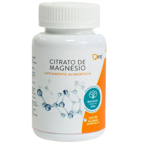 Citrato de magnesio 60 capletas 900 mg Qina ntl