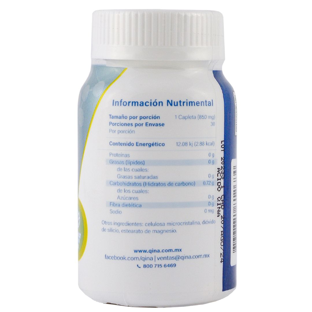 Ácido hialurónico Qina ntl 30 comprimidos 850 mg
