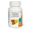 VITAMINA C, JENGIBRE, CÚRUMA 90 capletas de 600 mg c/u